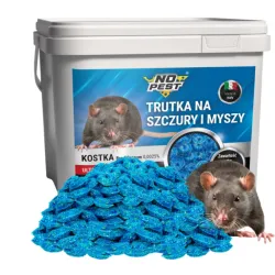 No Pest, Blokken Brodifacoum, 0,025g, Rattengif, Muizengif, Knaagdierengif 5 kg